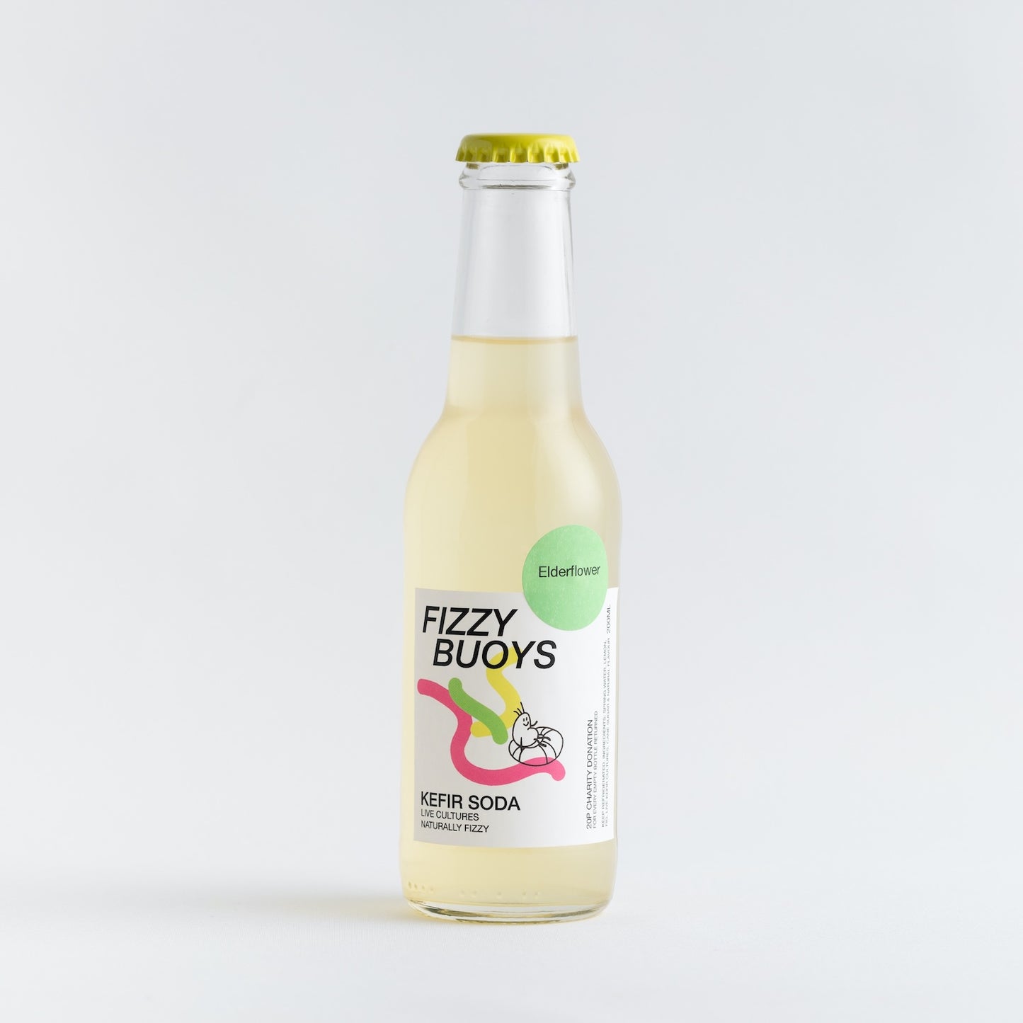 elderflower flavour kefir soda water 