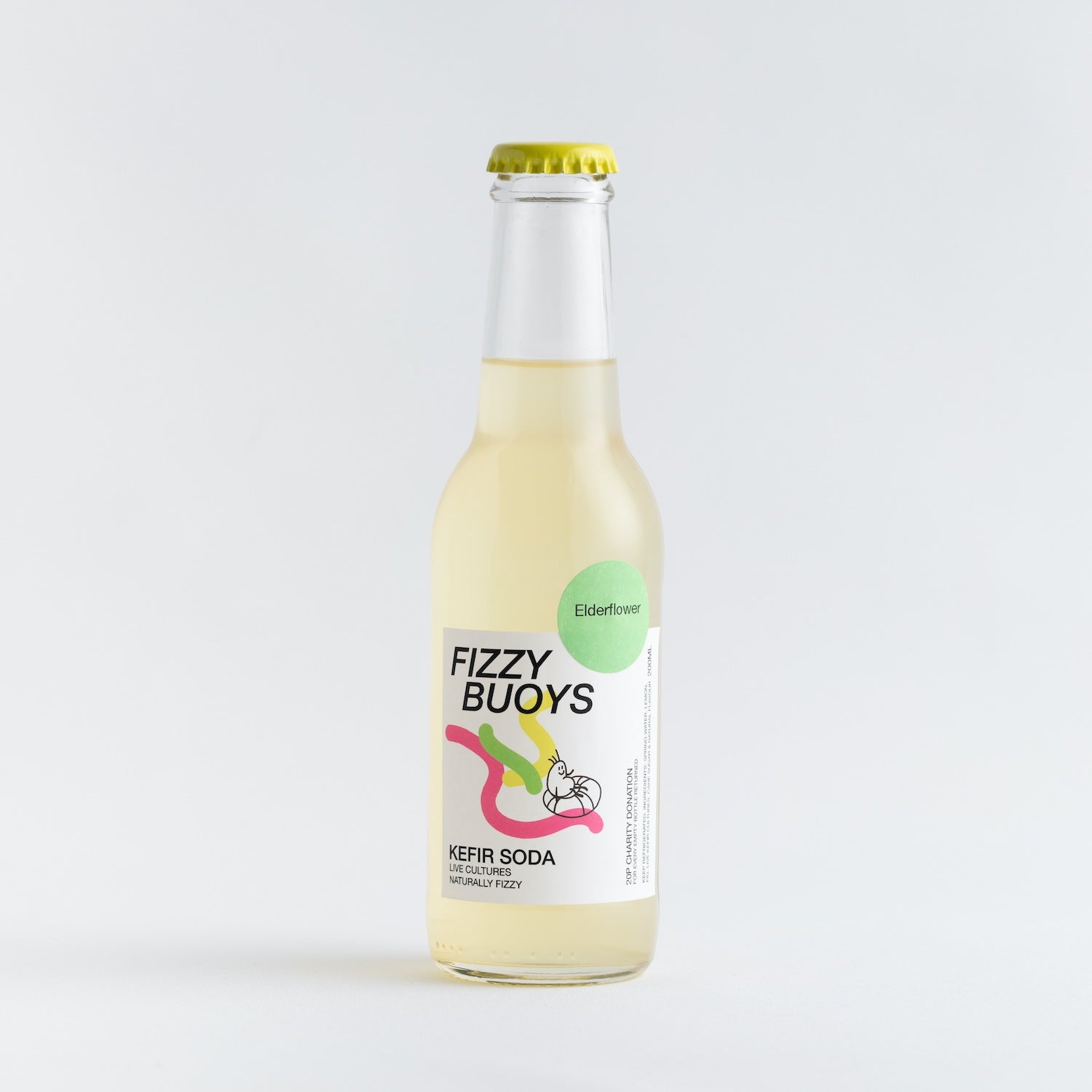 elderflower flavour kefir soda water 